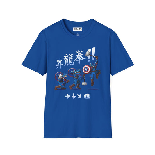 Captain America Unisex Softstyle T-Shirt - IGZ Clothing 