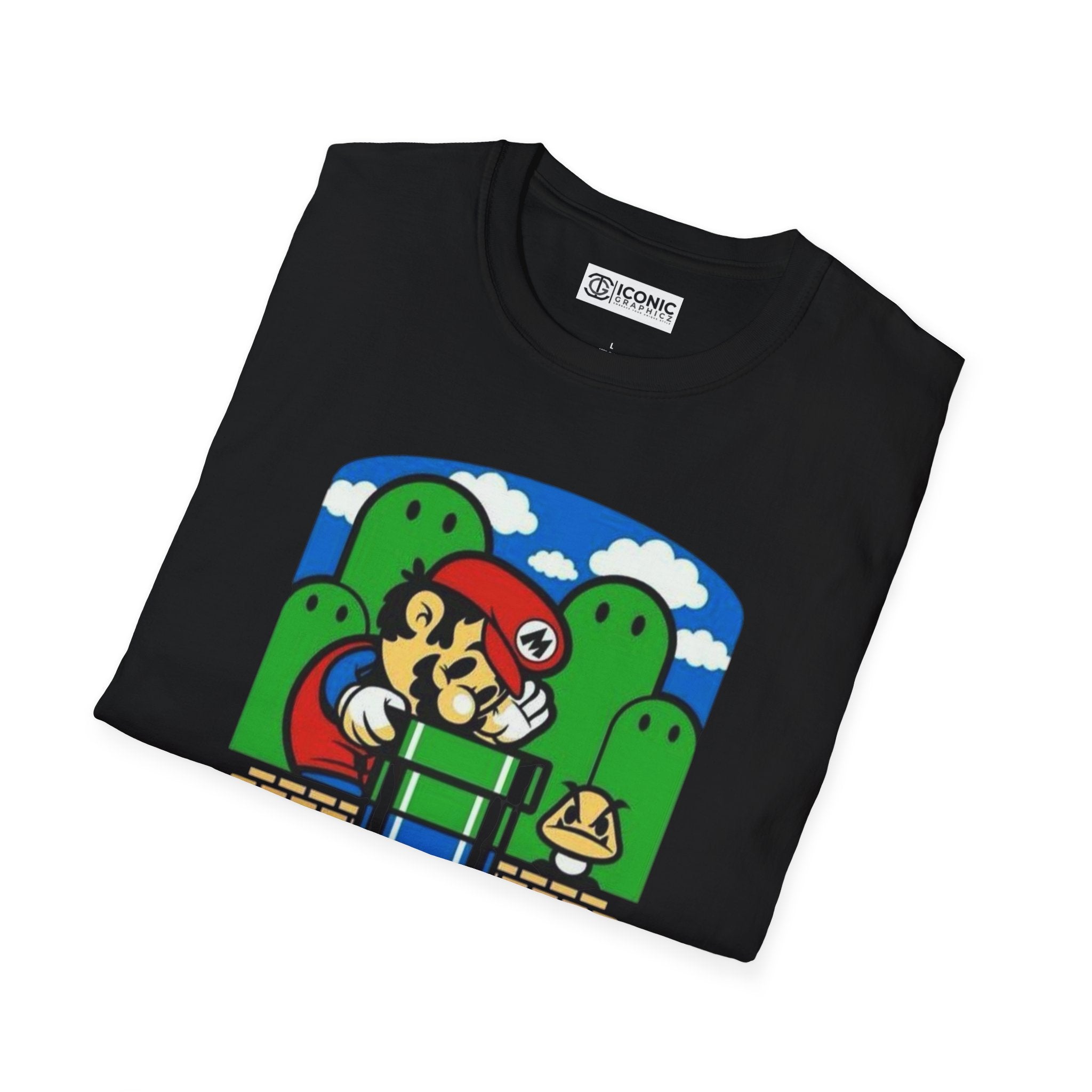 Mario Unisex Softstyle T-Shirt - IGZ Clothing 