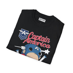 Captain America Unisex Softstyle T-Shirt - IGZ Clothing 