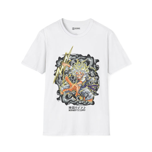 Sun God Luffy Unisex Softstyle T-Shirt - IGZ Clothing 