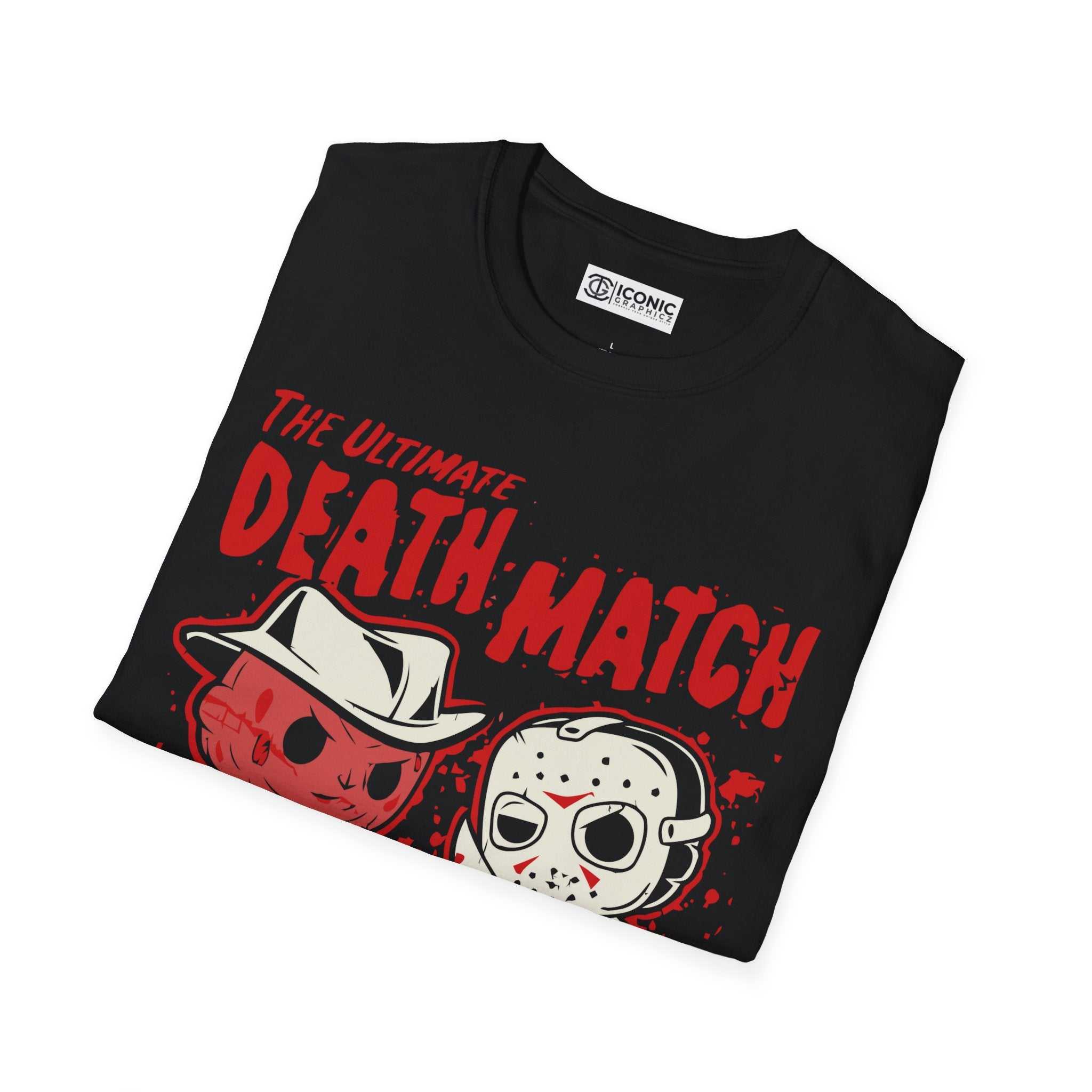 Jason vs Freddy Unisex Softstyle T-Shirt - IGZ Clothing 