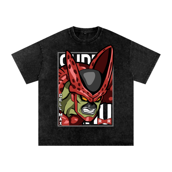 Cell Max Dragon ball Super Acid Wash Oversize T-Shirt