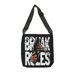 Break Rules Adjustable Tote Bag (AOP) - IGZ Clothing 