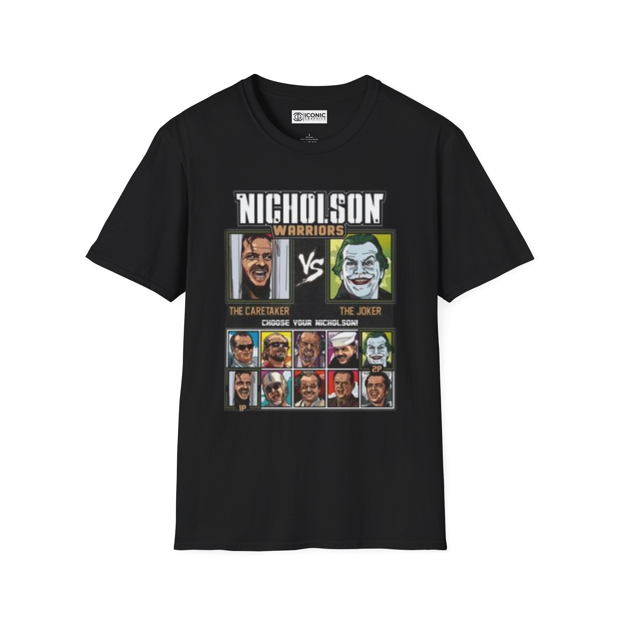 Jack Nicholson Unisex Softstyle T-Shirt - IGZ Clothing 