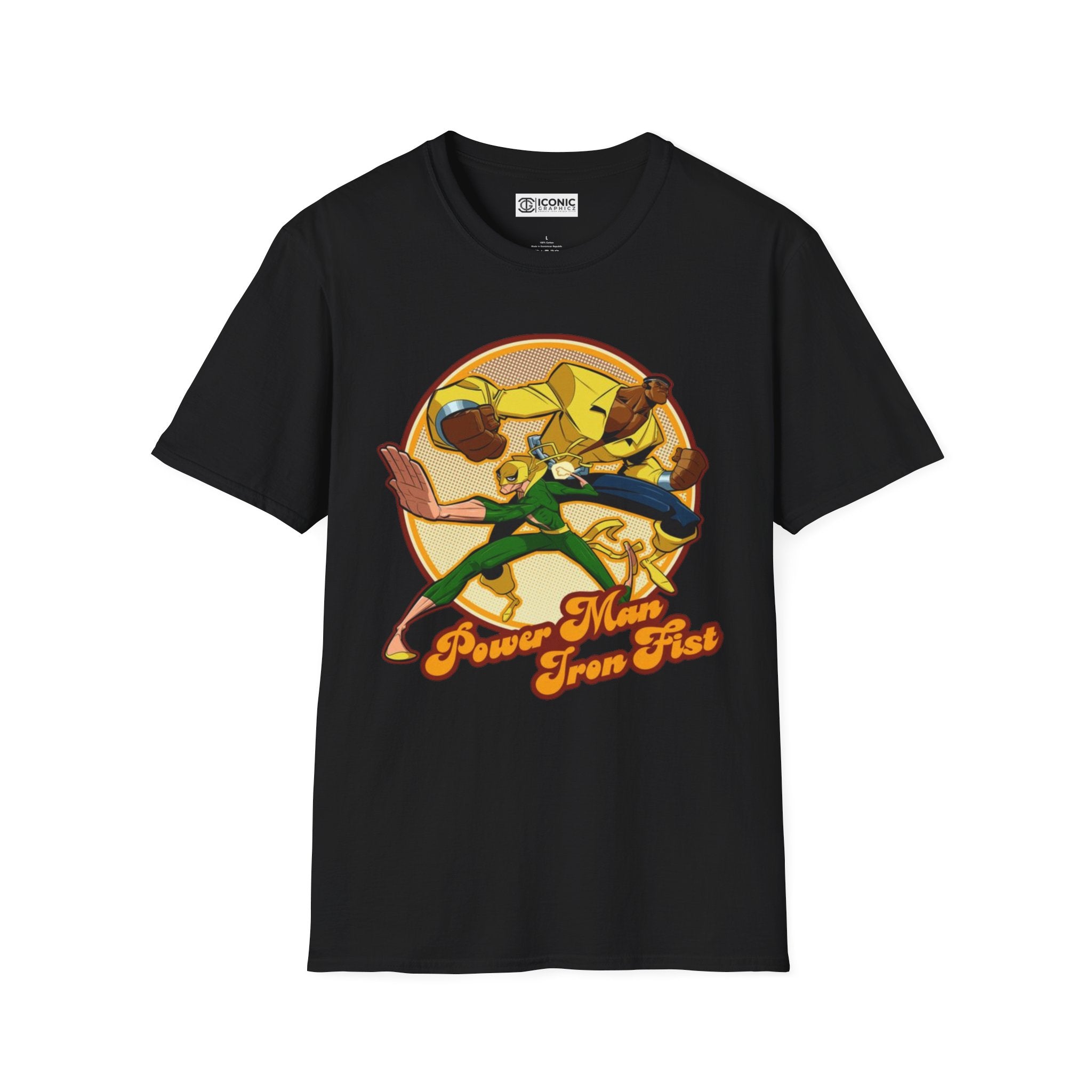 Power Man and Iron Fist Unisex Softstyle T-Shirt - IGZ Clothing 