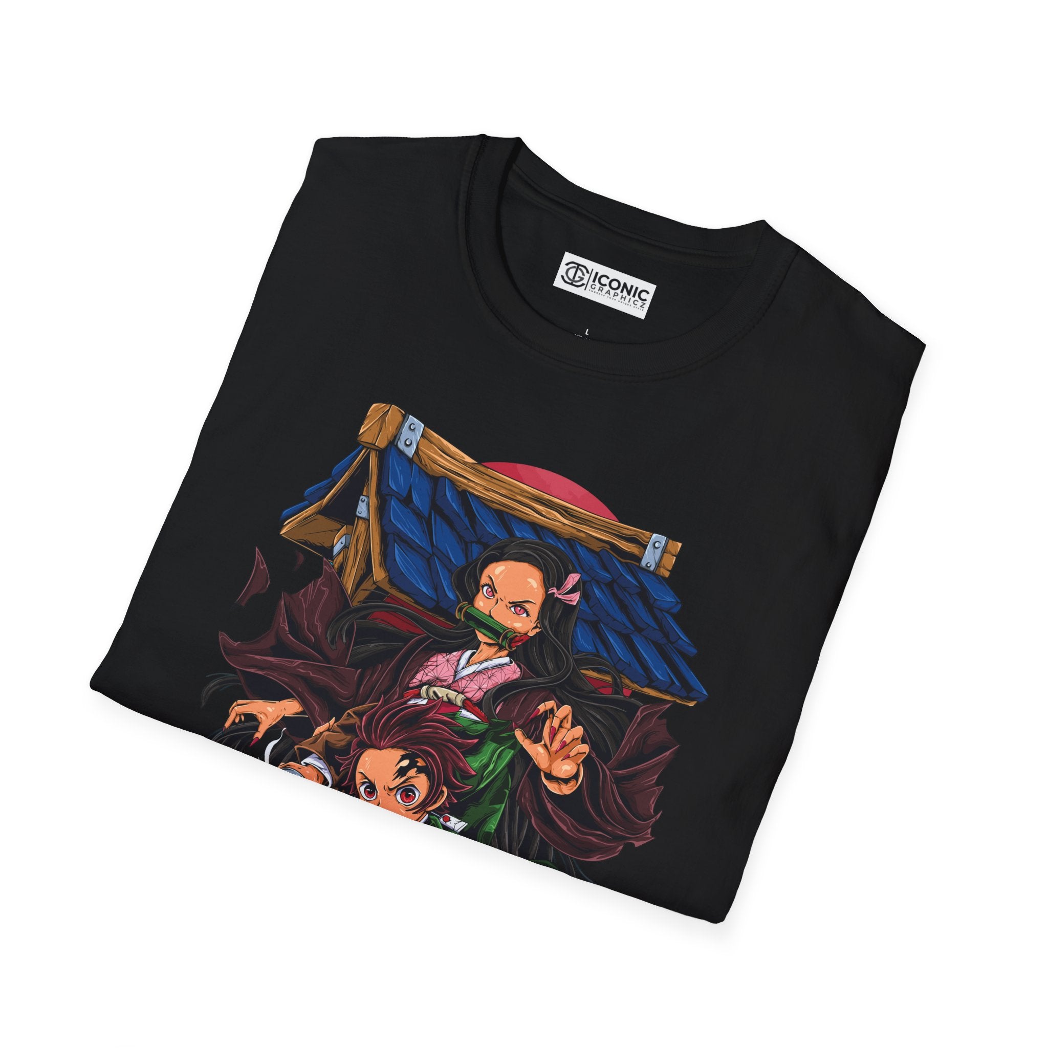 Tanjiro and Nezuko Unisex Softstyle T-Shirt - IGZ Clothing 