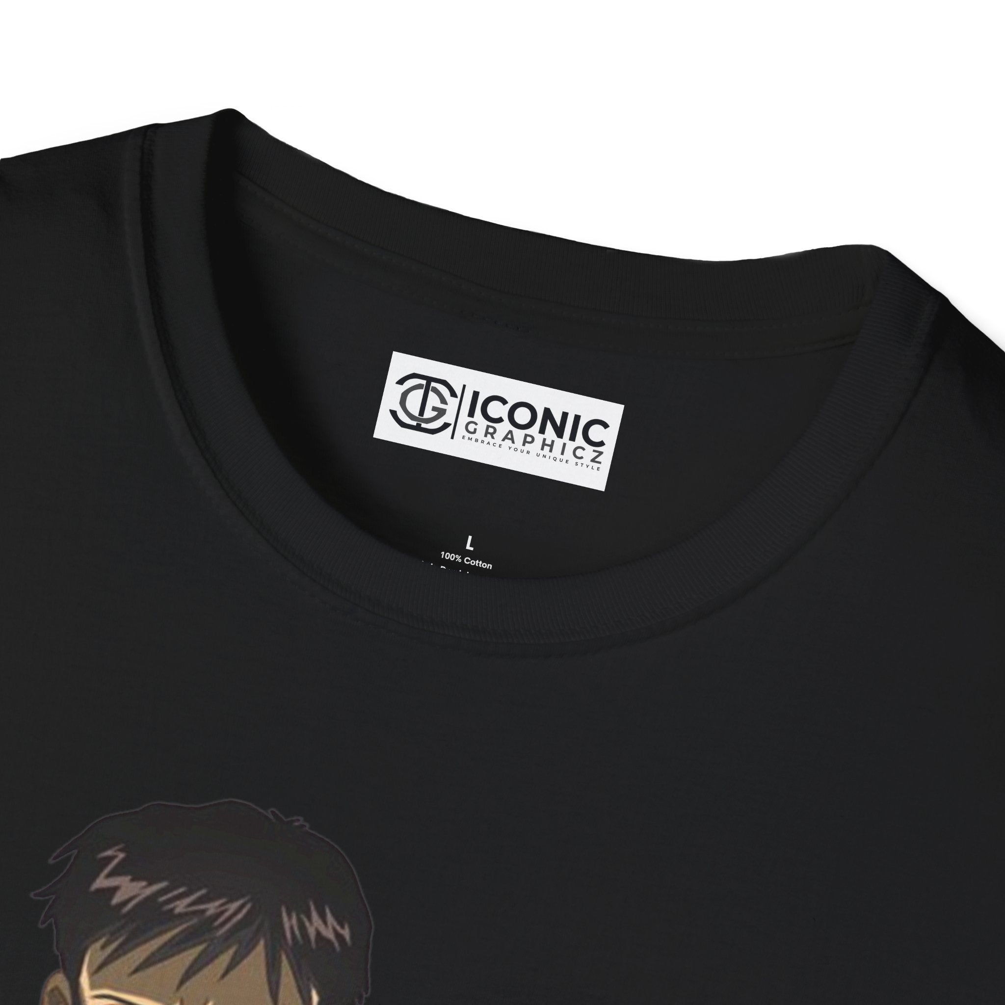 Evangelion Shinji Unisex Softstyle T-Shirt - IGZ Clothing 