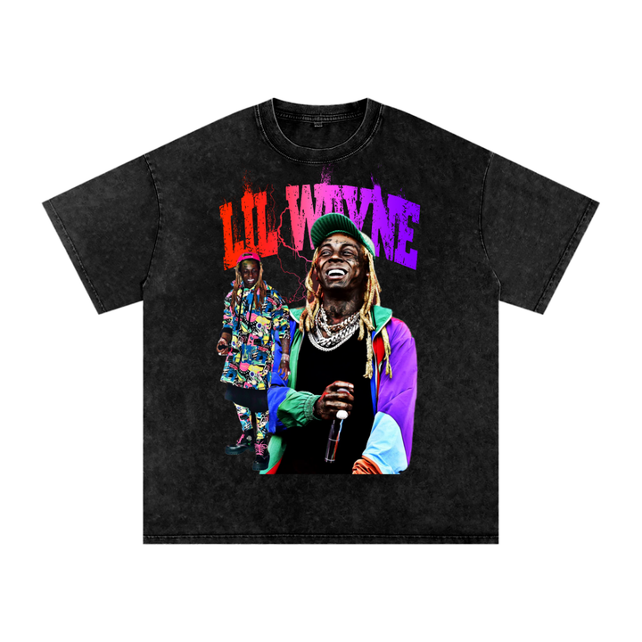Lil Wayne Acid Wash Oversize T-Shirt