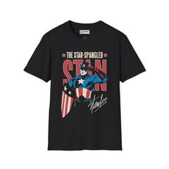 Captain America Unisex Softstyle T-Shirt - IGZ Clothing 