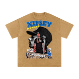 Nipsey Hustle Acid Wash Oversize T-Shirt