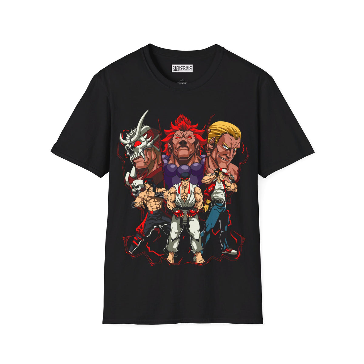 Arcade Fighters Unisex Softstyle T-Shirt - IGZ Clothing 