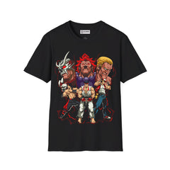 Arcade Fighters Unisex Softstyle T-Shirt - IGZ Clothing 