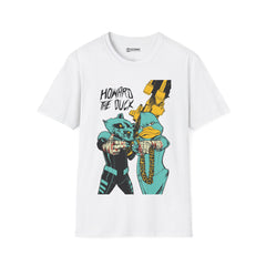 Howard the Duck and Rocket Raccoon Unisex Softstyle T-Shirt - IGZ Clothing 