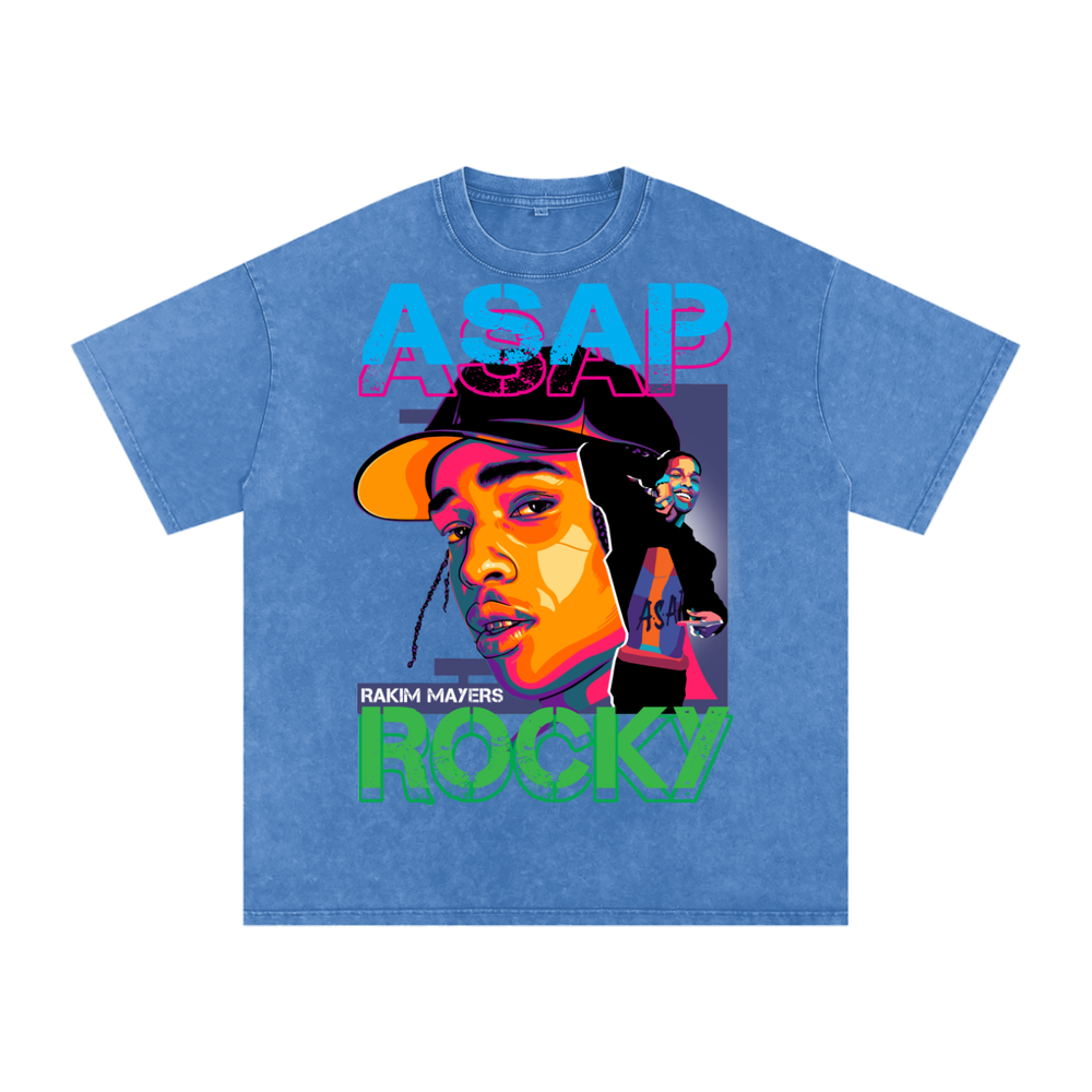Asap Rocky Acid Wash Oversize T-Shirt
