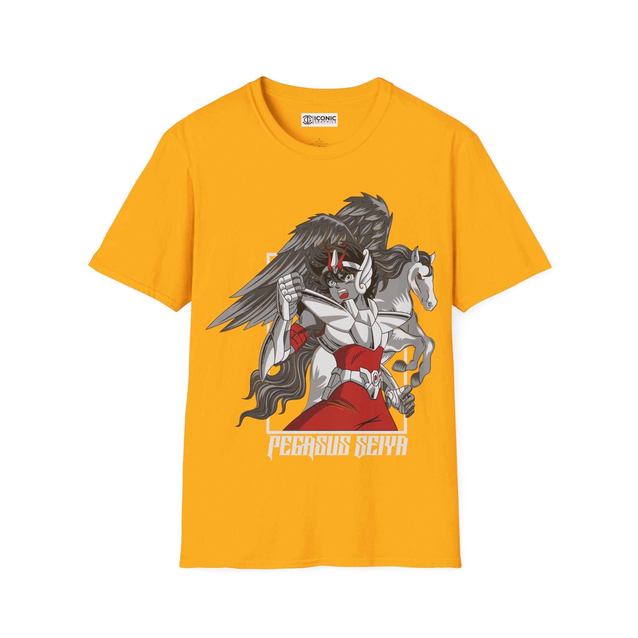 Pegasus Seiya Unisex Softstyle T-Shirt - IGZ Clothing 