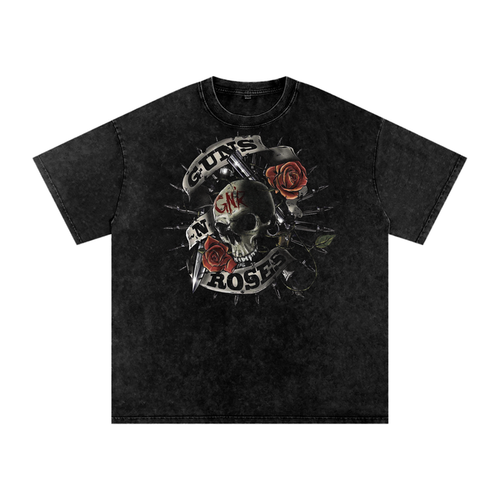 Guns N Roses Acid Wash Oversize T-Shirt