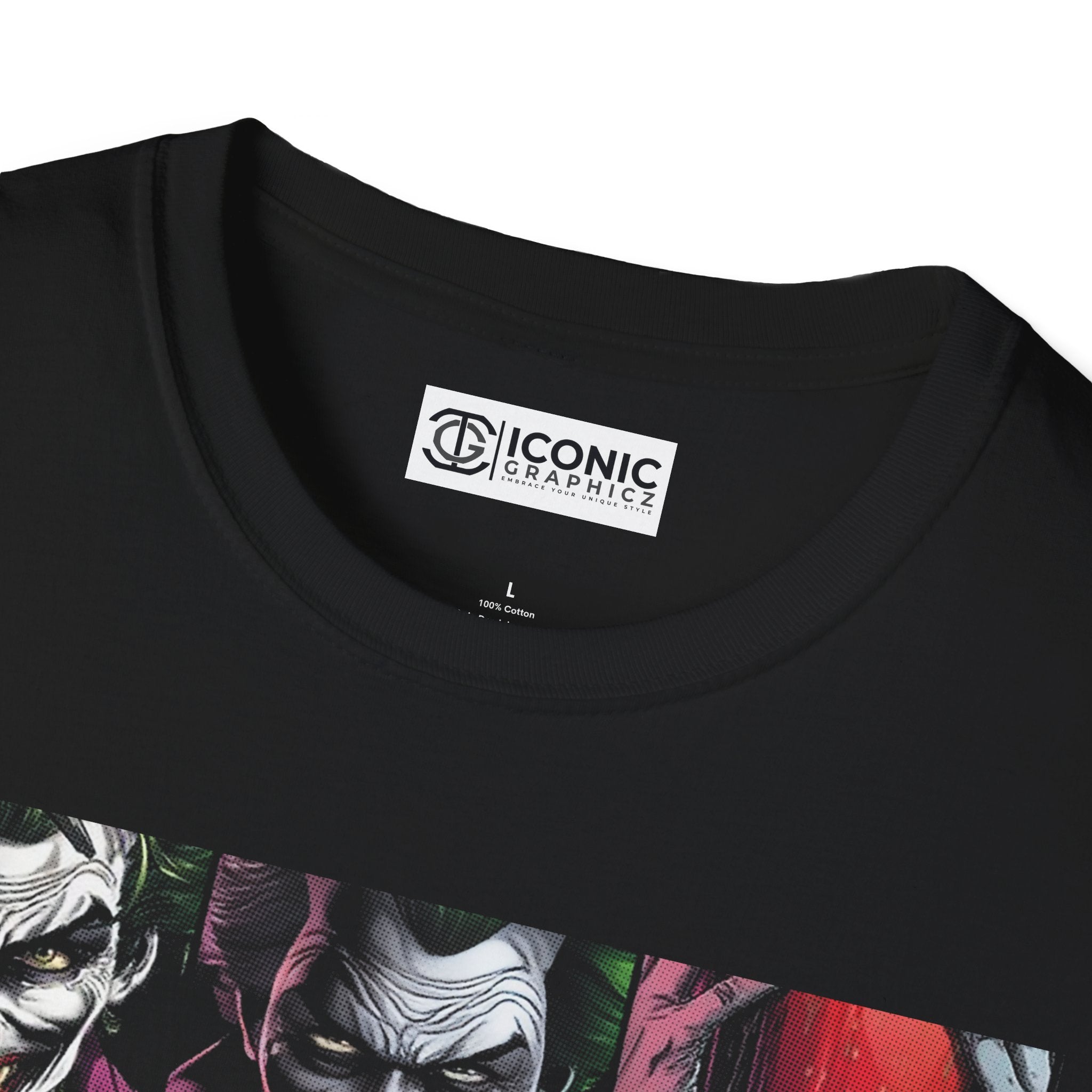 Batman and Joker Unisex Softstyle T-Shirt - IGZ Clothing 