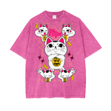 Turbo Granny Dandadan Acid Wash Oversize T-Shirt - 