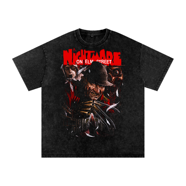 A Nightmare on Elm Street Acid Wash Oversize T-Shirt