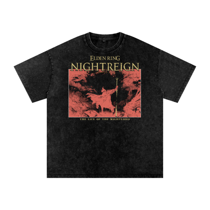 Elden Ring Nightreign Acid Wash Oversize T-Shirt