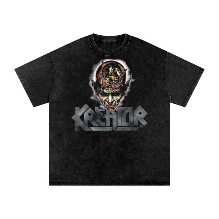 Kreator Acid Wash Oversize T-Shirt