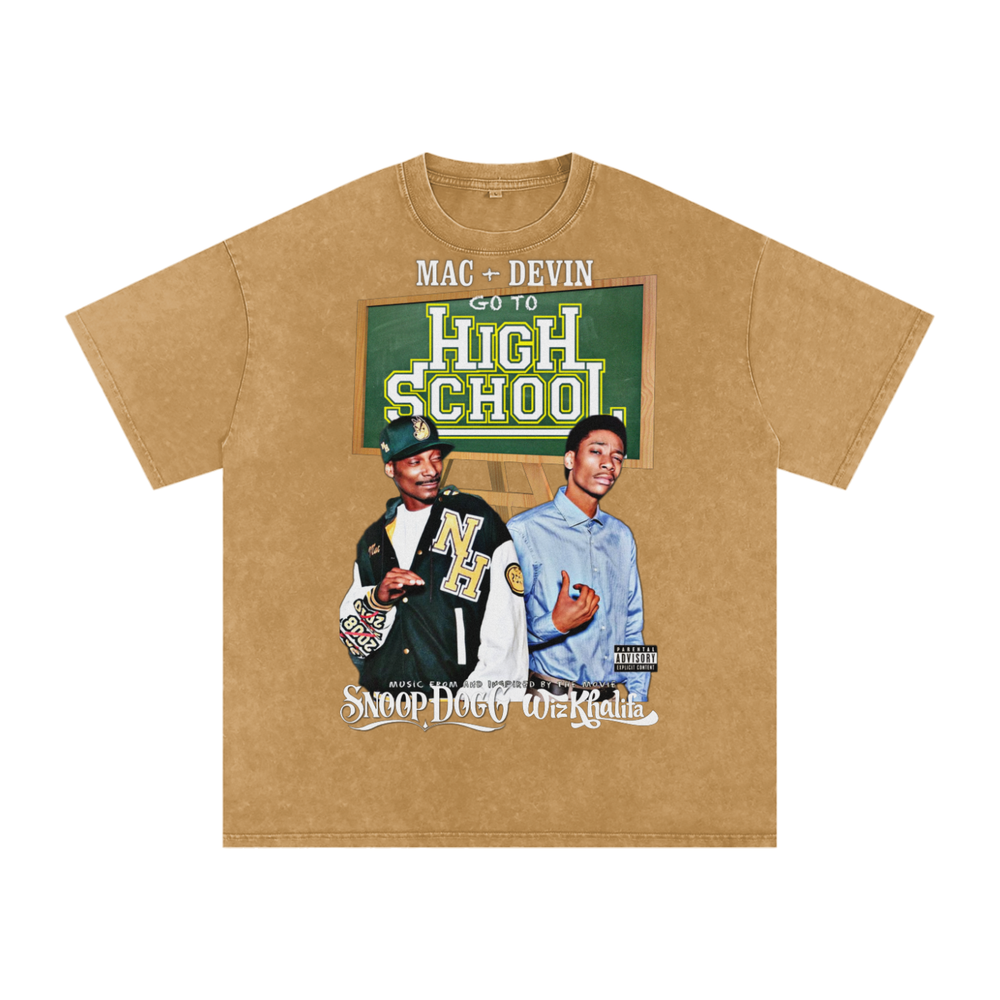 Snoop Dogg x Wizkhalifa Acid Wash Oversize T-Shirt