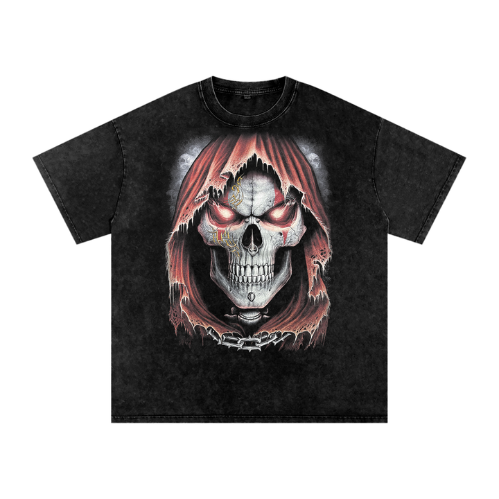 Calavera Acid Wash Oversize T-Shirt