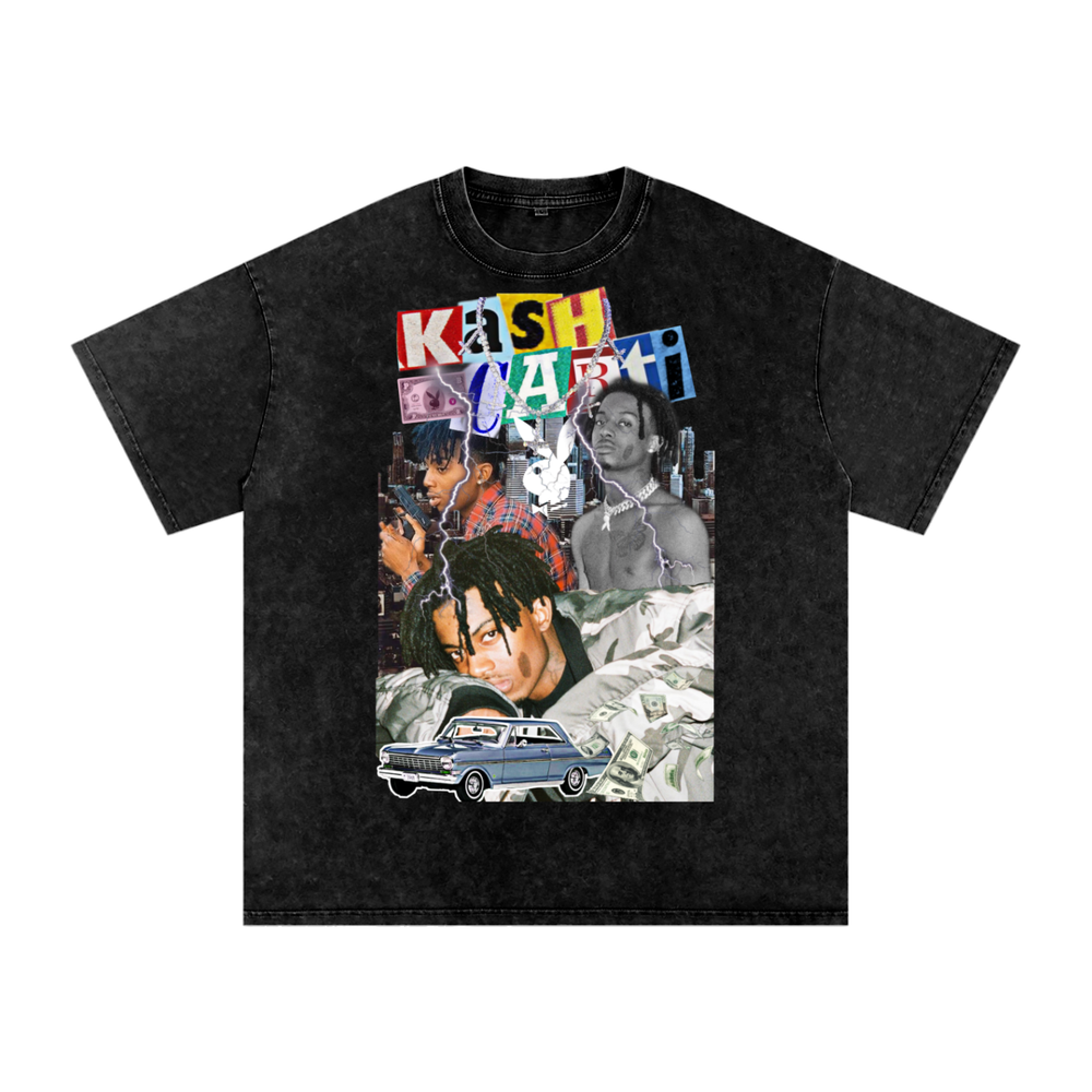 Kash Carti Acid Wash Oversize T-Shirt