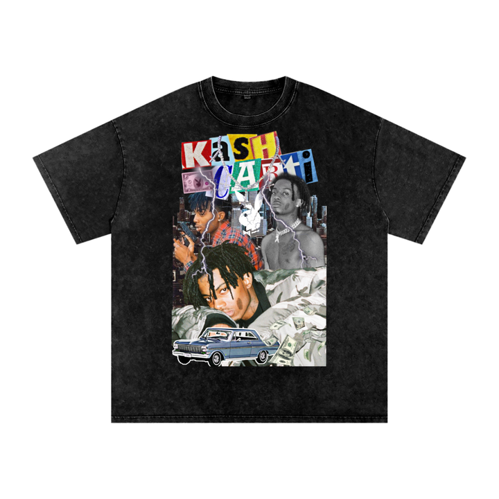 Kash Carti Acid Wash Oversize T-Shirt