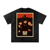 Run DMC Acid Wash Oversize T-Shirt