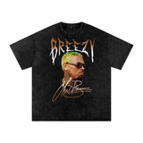 Chris Brown Breezy Bowl Acid Wash Oversize T-Shirt