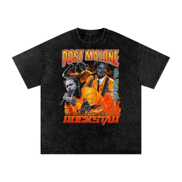 Post Malone Acid Wash Oversize T-Shirt