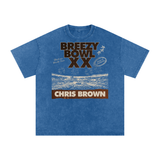 Chris Brown Breezy Bowl Acid Wash Oversize T-Shirt