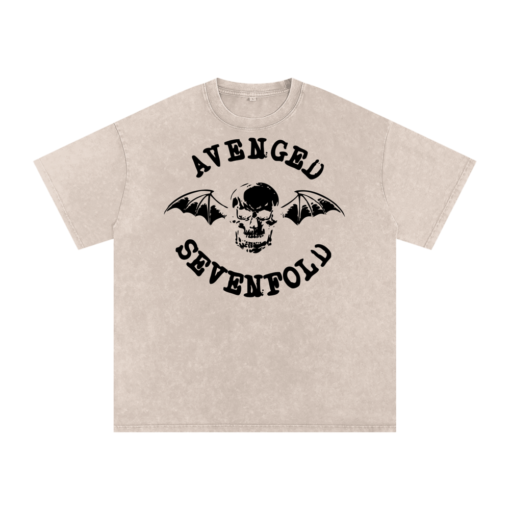 Avenged Sevenfold Acid Wash Oversize T-Shirt