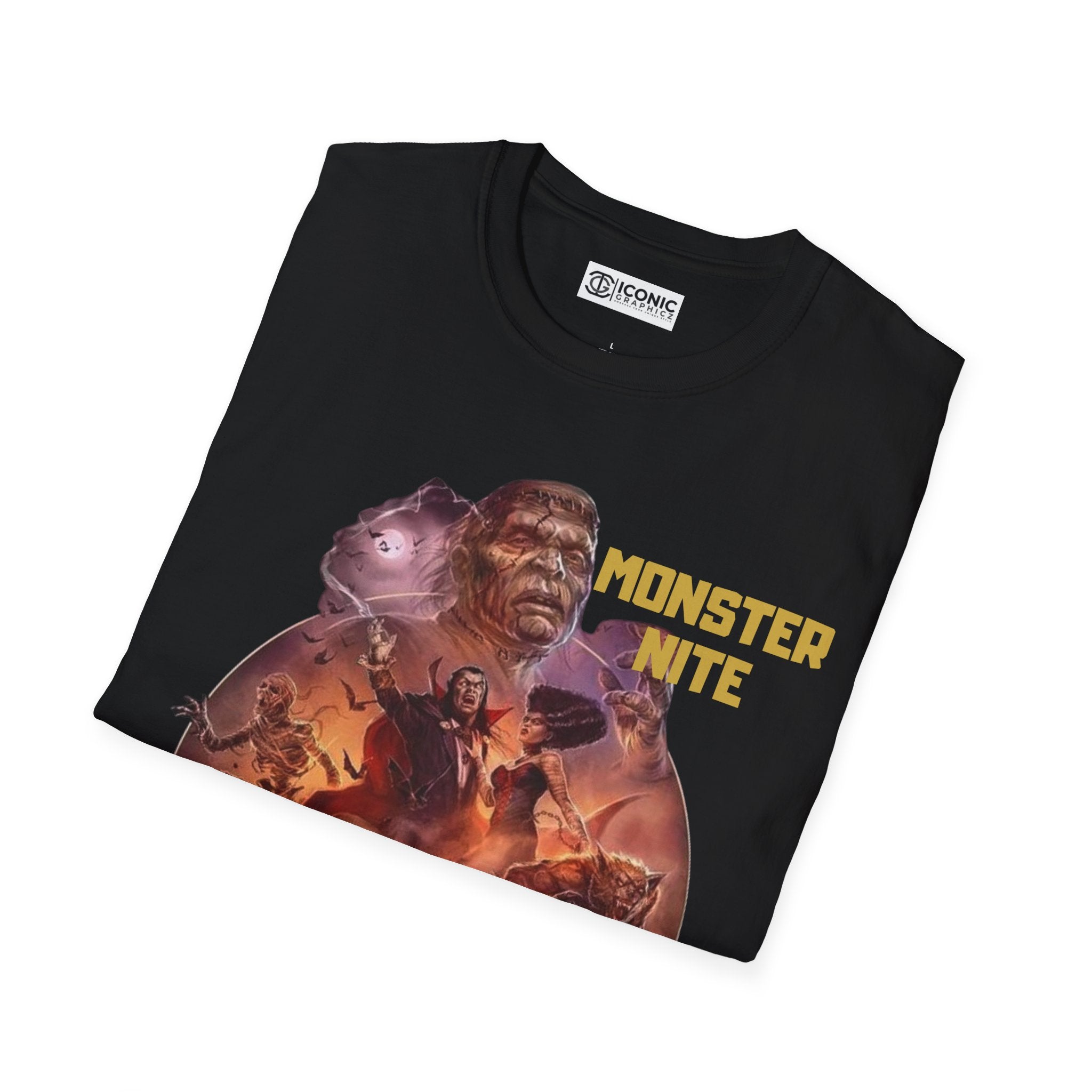 Monster Nite Unisex Softstyle T-Shirt - IGZ Clothing 