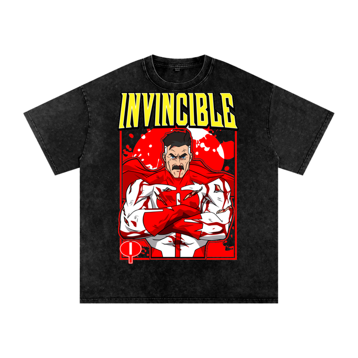 Invincible Acid Wash Oversize T-Shirt