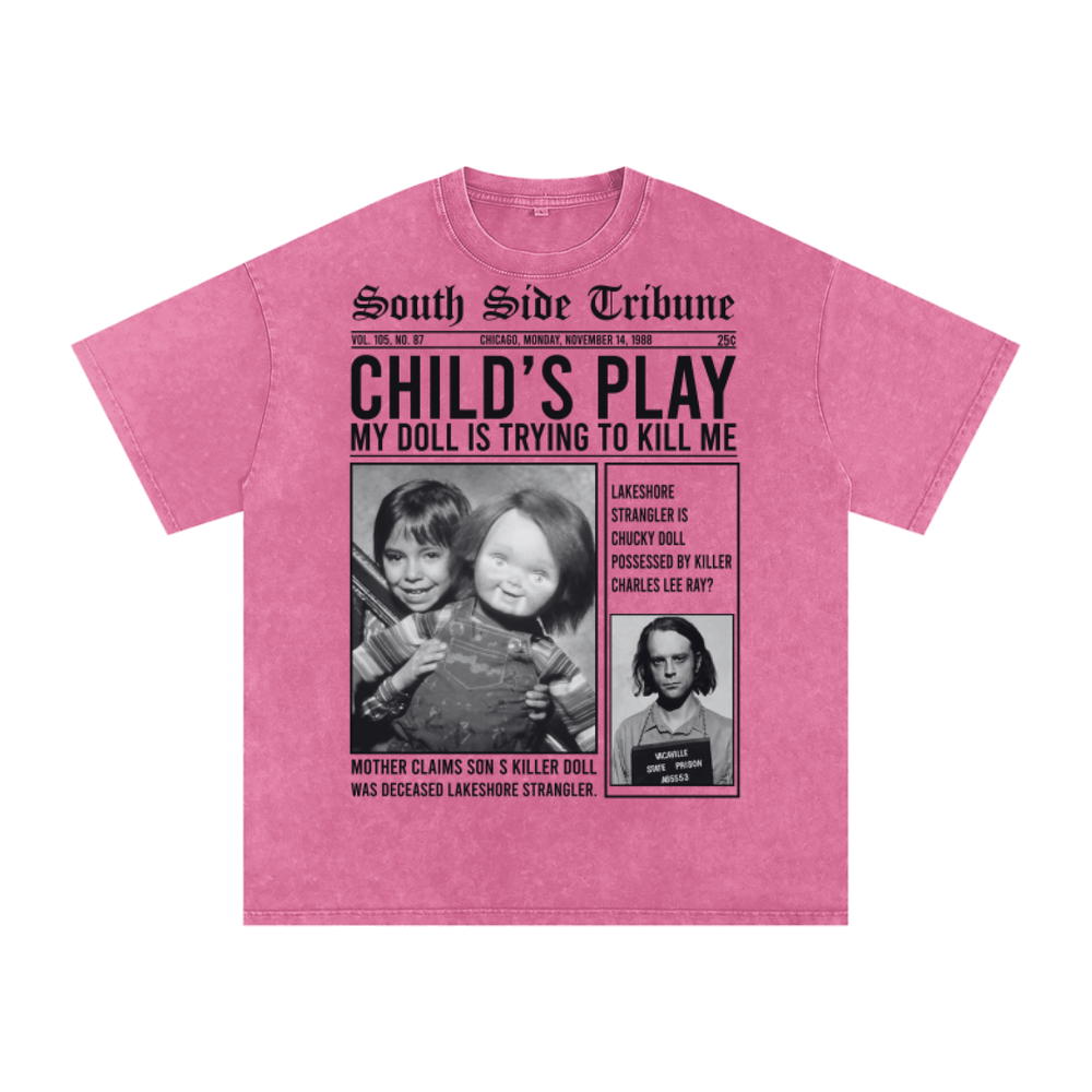 Chucky Acid Wash Oversize T-Shirt