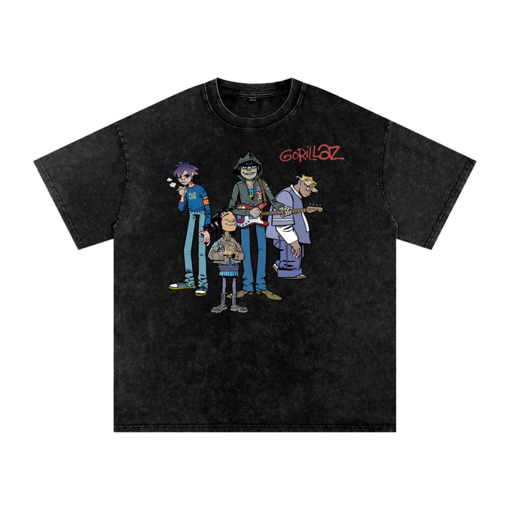 Gorillaz Acid Wash Oversize T-Shirt