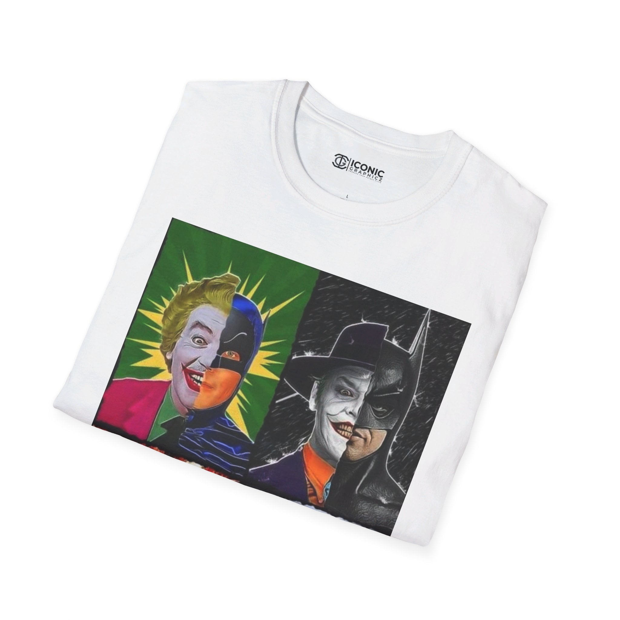 Batman and Joker Unisex Softstyle T-Shirt - IGZ Clothing 