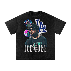 Ice cube Acid Wash Oversize T-Shirt