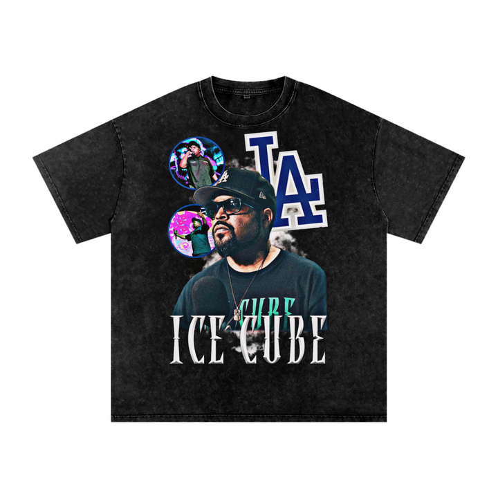 Ice cube Acid Wash Oversize T-Shirt