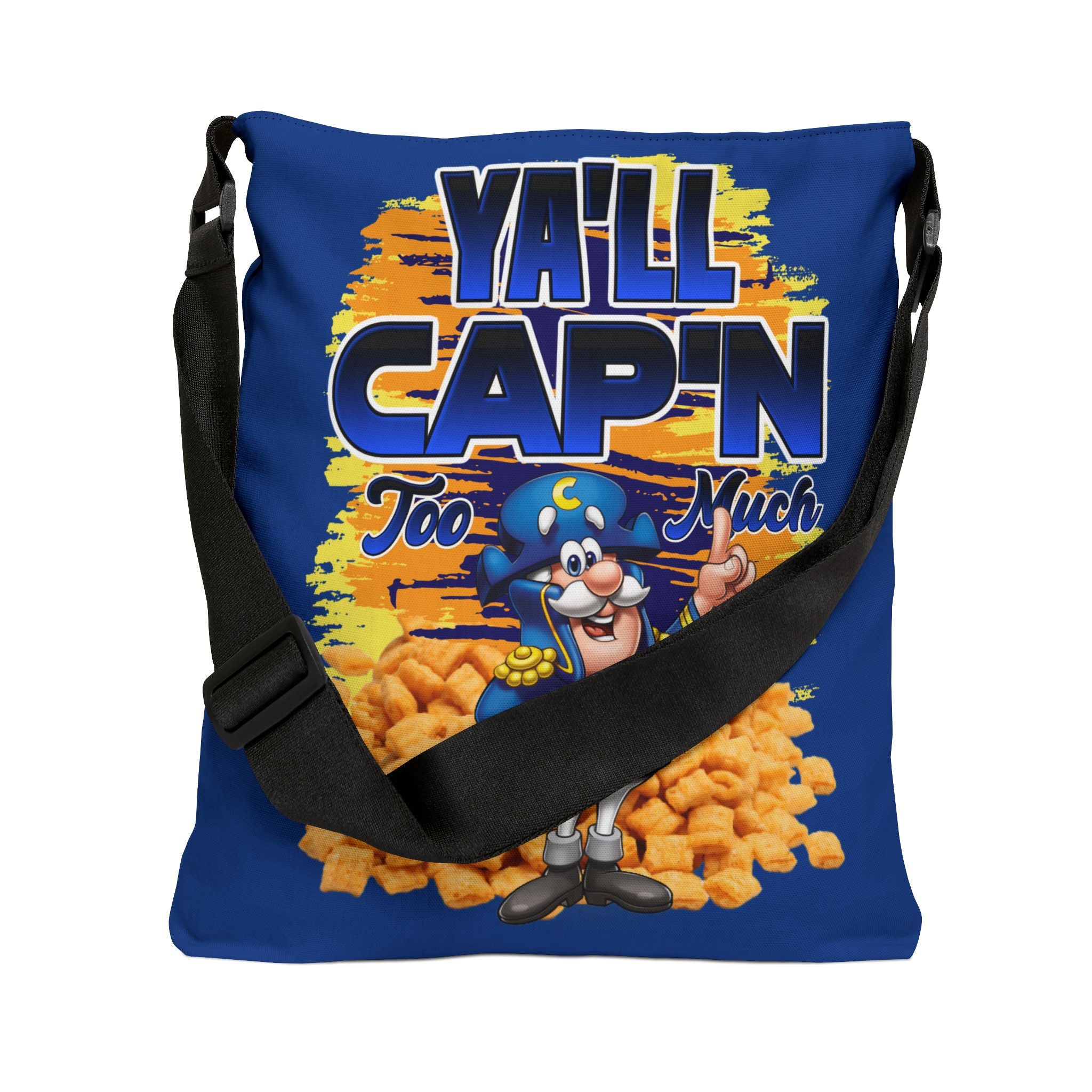 Yall Capn too much Adjustable Tote Bag (AOP) - 