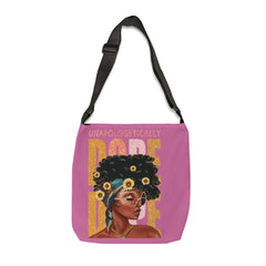 Black Beauty Adjustable Tote Bag (AOP) - IGZ Clothing 