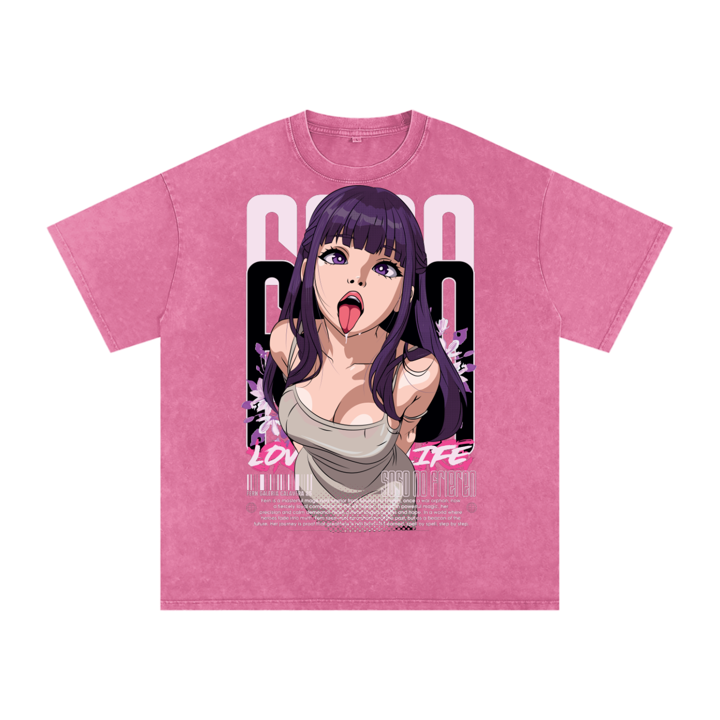 Fern Frieren Acid Wash Oversize T-Shirt