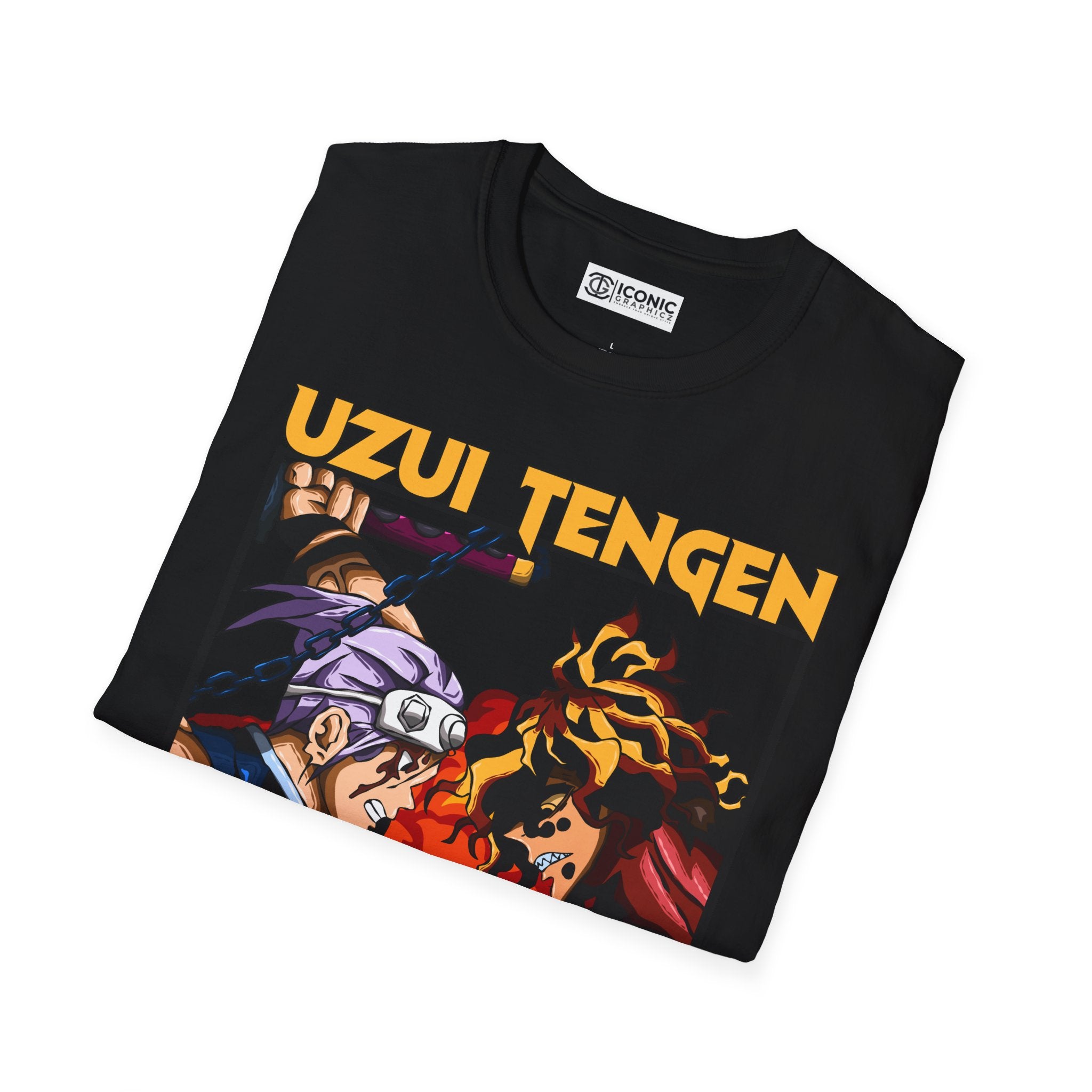 Tengen and Gyutaro Unisex Softstyle T-Shirt - IGZ Clothing 