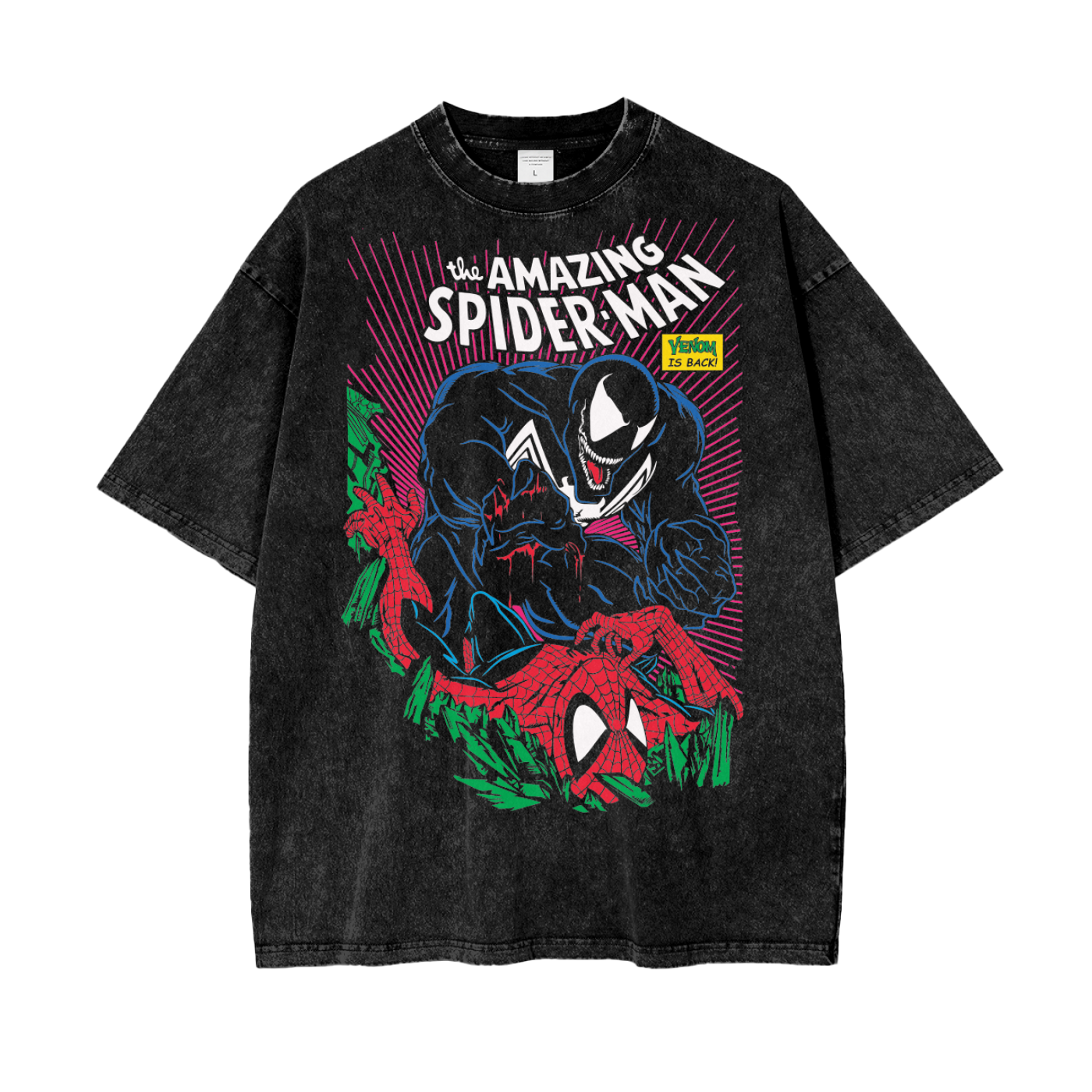 Spider-Man Oversize Snow Washed T-Shirt