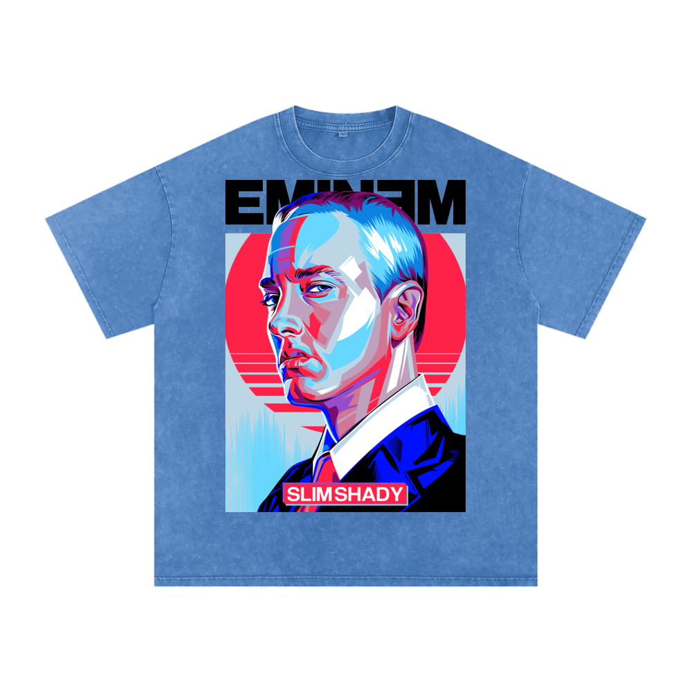 Eminem Acid Wash Oversize T-Shirt