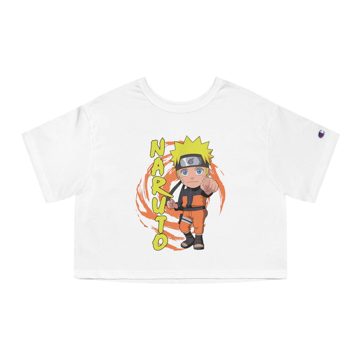 Uzumaki Naruto Champion Women's Heritage Cropped T-Shirt - 