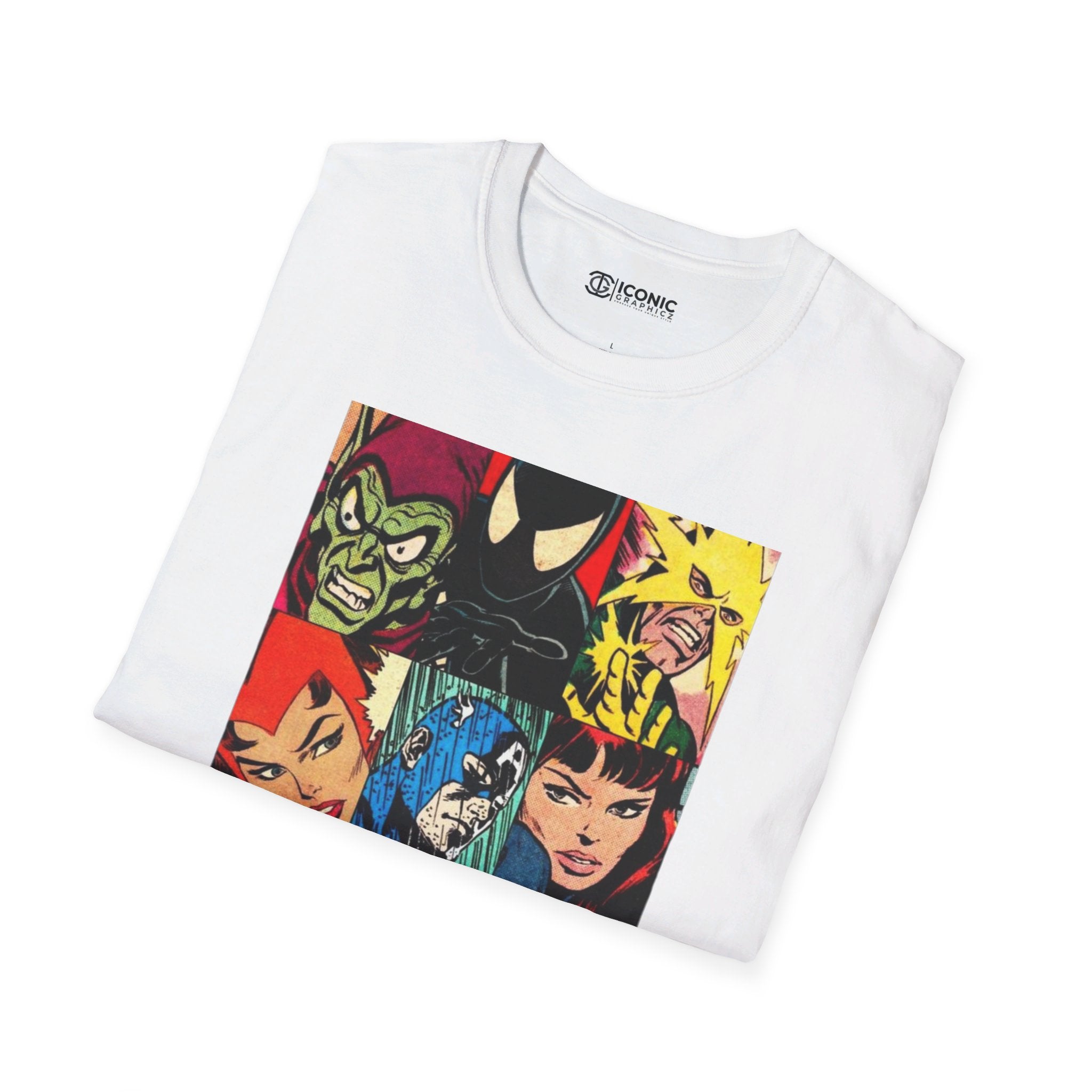 Marvel Characters Unisex Softstyle T-Shirt - IGZ Clothing 