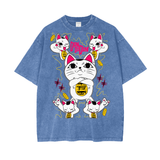 Turbo Granny Dandadan Acid Wash Oversize T-Shirt - 
